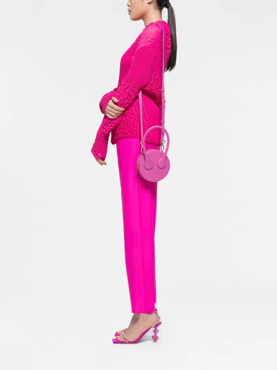 Az Factory Pre Az Factory X Ester Manas Round Cake Tote Bag In Fuchsia