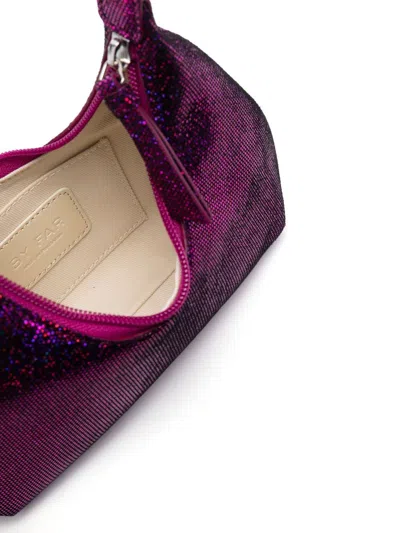 By Far Pre By Far Glitter-detail Shoulder Bag In Fuchsia