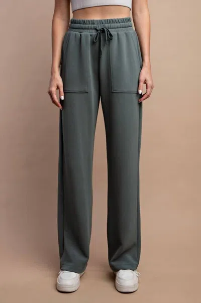 Sunday Morning Butter Soft Lounge Pants In Sage Leaf In Multi