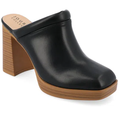 Journee Collection Izara Platform Mule In Black