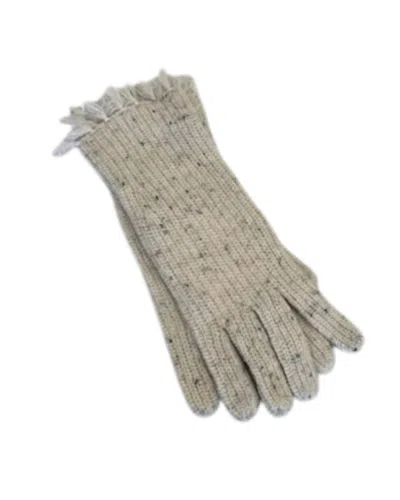Autumn Cashmere Women's Fringe Shaker Gloves In Domino In Multi