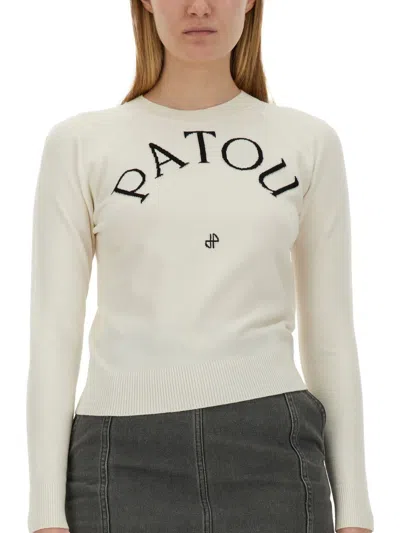 Patou Jersey With Logo In White