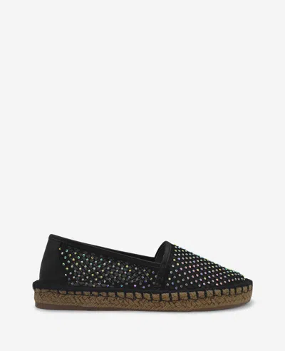 Reaction Kenneth Cole Reaction - Bonne Crystal Mesh Espadrille In Black Crystal Mesh