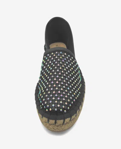 Reaction Kenneth Cole Reaction - Bonne Crystal Mesh Espadrille In Black Crystal Mesh