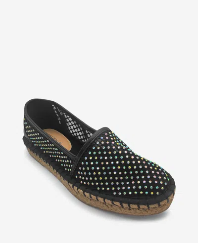 Reaction Kenneth Cole Reaction - Bonne Crystal Mesh Espadrille In Black Crystal Mesh