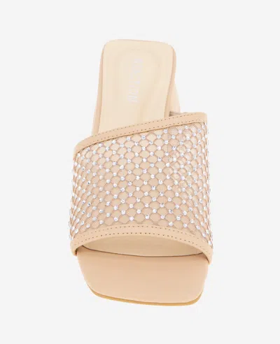 Reaction Kenneth Cole Reaction - Buenita Crystal Mesh Sandal In Almond Crystal Mesh