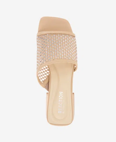 Reaction Kenneth Cole Reaction - Buenita Crystal Mesh Sandal In Almond Crystal Mesh