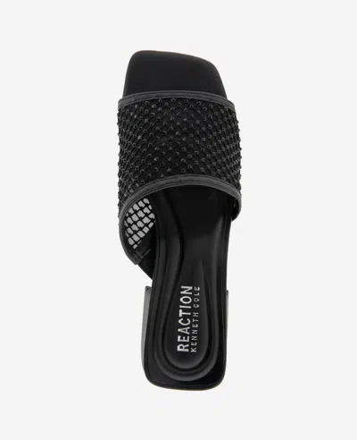 Reaction Kenneth Cole Reaction - Buenita Crystal Mesh Sandal In Black,black Mesh
