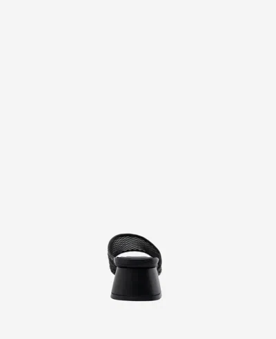 Reaction Kenneth Cole Reaction - Buenita Crystal Mesh Sandal In Black,black Mesh
