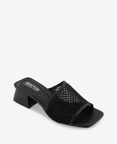Reaction Kenneth Cole Reaction - Buenita Crystal Mesh Sandal In Black,black Mesh