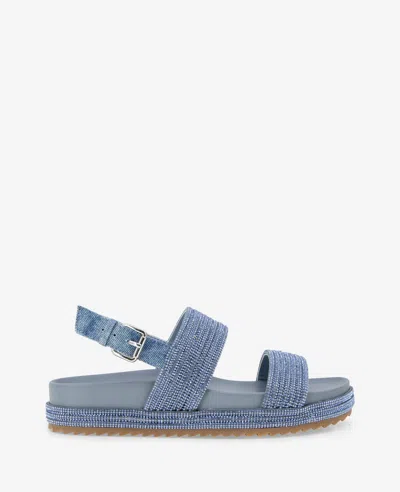 Reaction Kenneth Cole Reaction - Debra Two Band Crystal Sandal In Denim Crystal