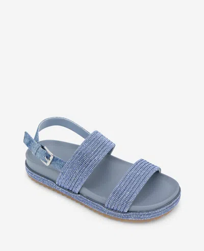 Reaction Kenneth Cole Reaction - Debra Two Band Crystal Sandal In Denim Crystal