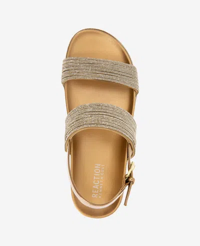 Reaction Kenneth Cole Reaction - Debra Two Band Crystal Sandal In Bronze Crystal