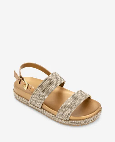Reaction Kenneth Cole Reaction - Debra Two Band Crystal Sandal In Bronze Crystal