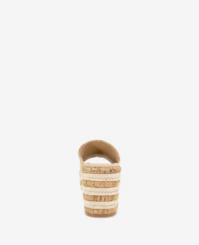 Reaction Kenneth Cole Reaction - Elissa Platform Cork Raffia Sandal In Natural Cork