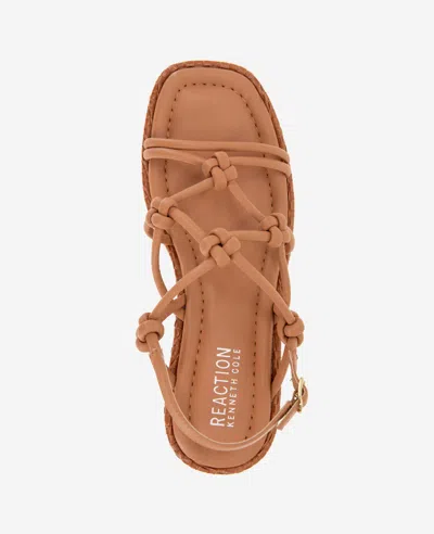 Reaction Kenneth Cole Reaction - Essa Woven Platform Sandal In Rust