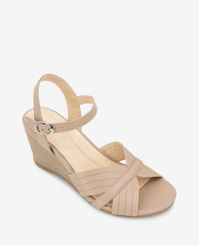 Reaction Kenneth Cole Reaction - Gomi Wedge Sandal In Chai