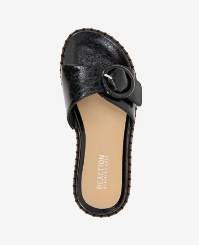 Reaction Kenneth Cole Reaction - Syrena Buckle Slide Sandal In Black