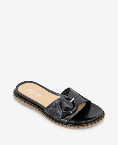 Reaction Kenneth Cole Reaction - Syrena Buckle Slide Sandal In Black