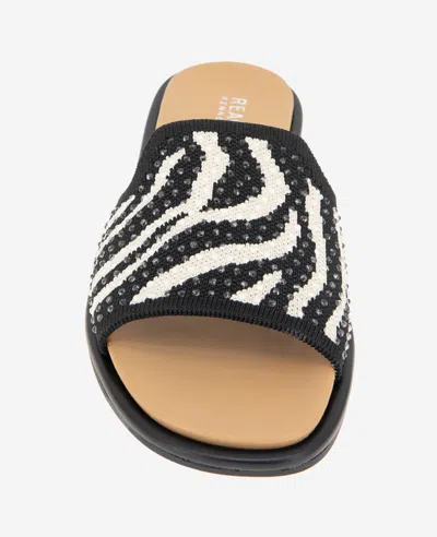 Reaction Kenneth Cole Reaction - Warmth Zebra Print Knit Sandal In Zebra Knit