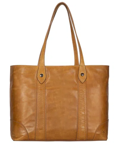 Frye Melissa Leather Shopper Tote In Beige