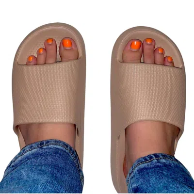 Corkys Footwear Women's Hey Girl Slides In Nude In Brown