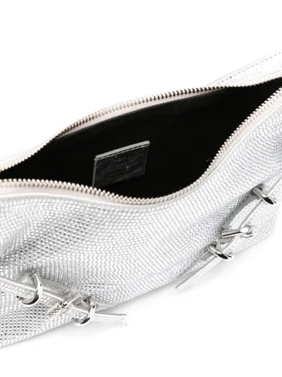 Givenchy Versatile Mini Crossbody Bag With Adjustable Strap In Silver