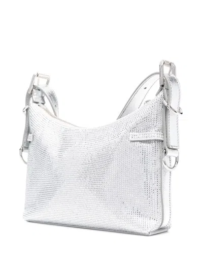 Givenchy Versatile Mini Crossbody Bag With Adjustable Strap In Silver