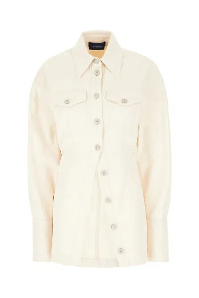 Sportmax Ivory Denim Shirt In Neutrals