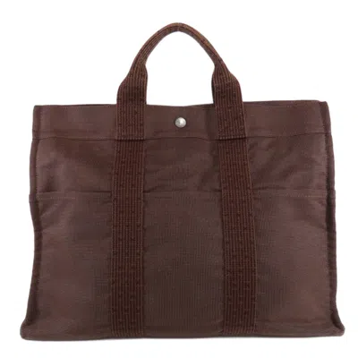 Pre-owned Hermes Brown Canvas Tote Bag ()