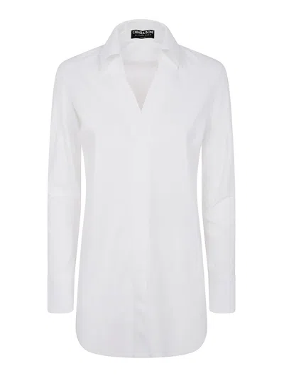Chiara Boni La Petite Robe Atena Slim Jersey Shirt By Chiara Boni In White