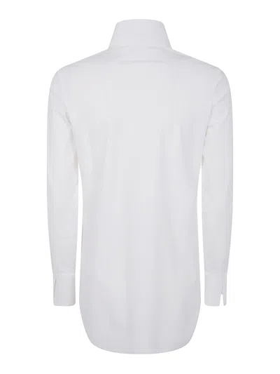Chiara Boni La Petite Robe Atena Slim Jersey Shirt By Chiara Boni In White