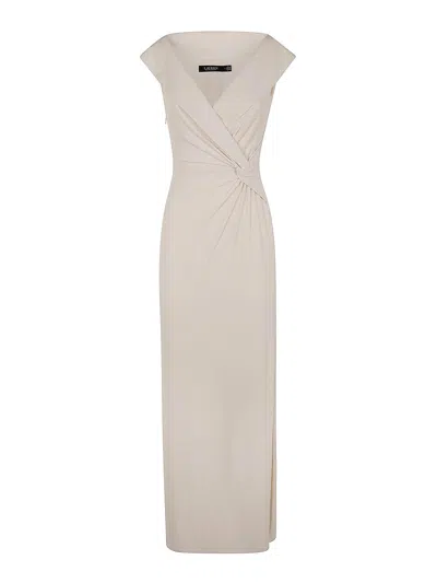 Ralph Lauren Leonidas Sleevesless Gown In White