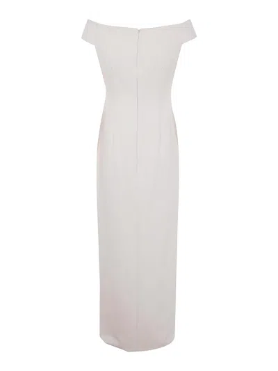 Ralph Lauren Saran Short Sleeves Gown In White