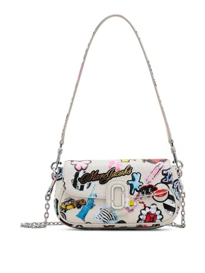Marc Jacobs The Sticker Clover Shoulder Bag In White