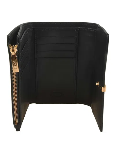 Tod's Leather Wallet In Black