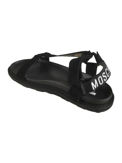 Moschino Sandals In Black