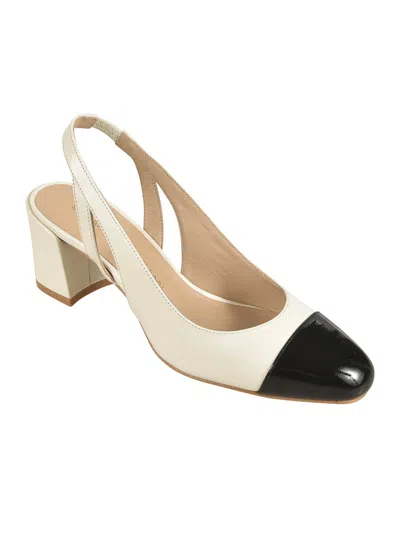 Stuart Weitzman Slingback Block-heel Pumps In White