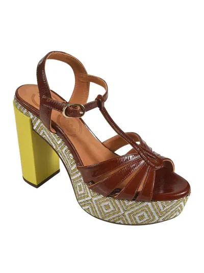Chie Mihara 120mm Junni Sandals In Yellow