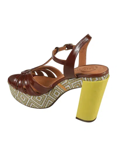 Chie Mihara 120mm Junni Sandals In Yellow