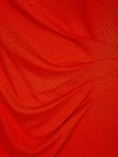 Ralph Lauren Ziazan Sleeveless Cocktail Dress In Orange