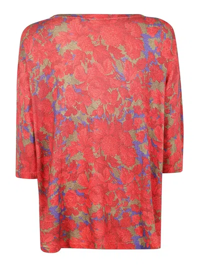 In Bed With You Squared Round Neck Sweater In Red