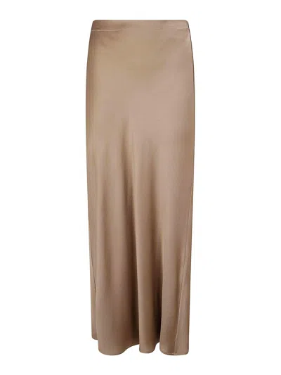 Antonelli 'ossidiana' Maxi Skirt In Beige In Nude & Neutrals