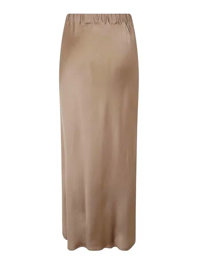 Antonelli 'ossidiana' Maxi Skirt In Beige In Nude & Neutrals