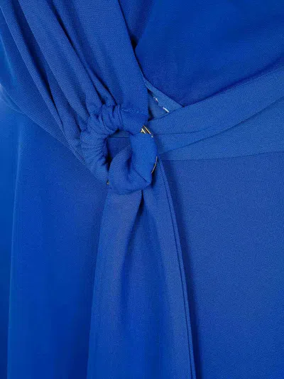 Ralph Lauren Karlee Short Sleeve Day Dress By Lauren Ralph Laur In Blue