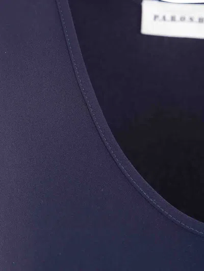 P.a.r.o.s.h P. A.r. O.s. H. Sleeveless Blouse By P. A.r. O.s. H. In Blue