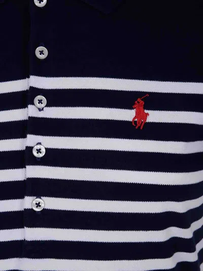 Polo Ralph Lauren Short Sleeve Day Dress In Blue