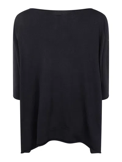 Liviana Conti Kimono Over Sweater In Black