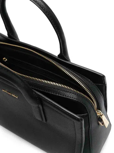 Michael Kors Laila Medium Leather Satchel In Black