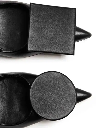 Jacquemus 45mm Les Chaussures Duelo Leather Mules In Black